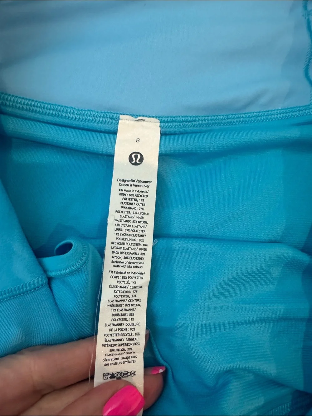 lululemon athletica Sky Blue Running Shorts